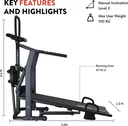 RPM Fitness by Cultsport RPM800 4 in 1 Multifunction with Diet Plan & Trainer Led Sessions Manual Treadmill(OPEN BOX) RPM Fitness by Cultsport RPM800 4 in 1 Multifunction with Diet Plan & Trainer Led Sessions Manual Treadmill(OPEN BOX)